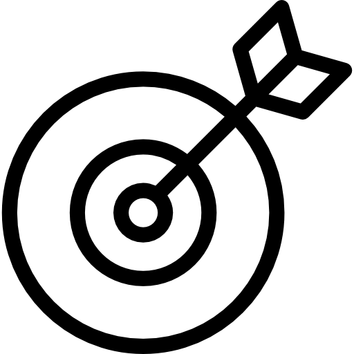 icône cible avec flèche