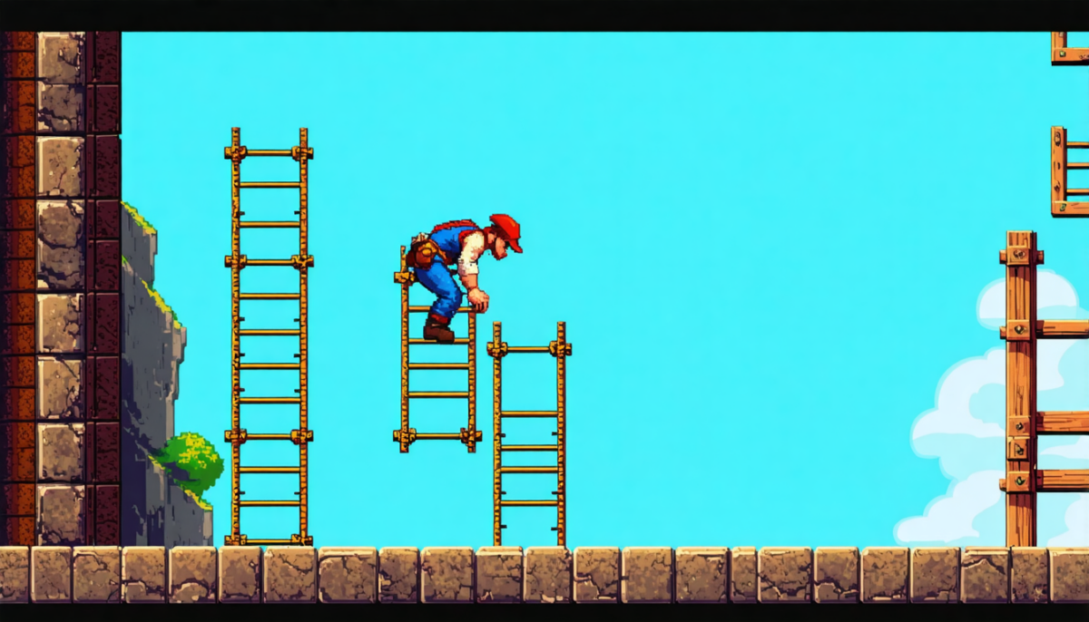 découvrez l'incroyable transformation de jumpman en mario, le héros emblématique du jeu vidéo, à travers une évolution légendaire racontée par gamerz voice.